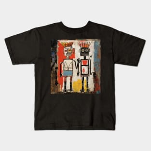 Basquiat Tarot Card The Lovers Abstract Painting Kids T-Shirt